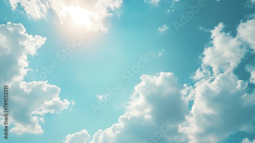 Clean Sky with Clouds Texture photo