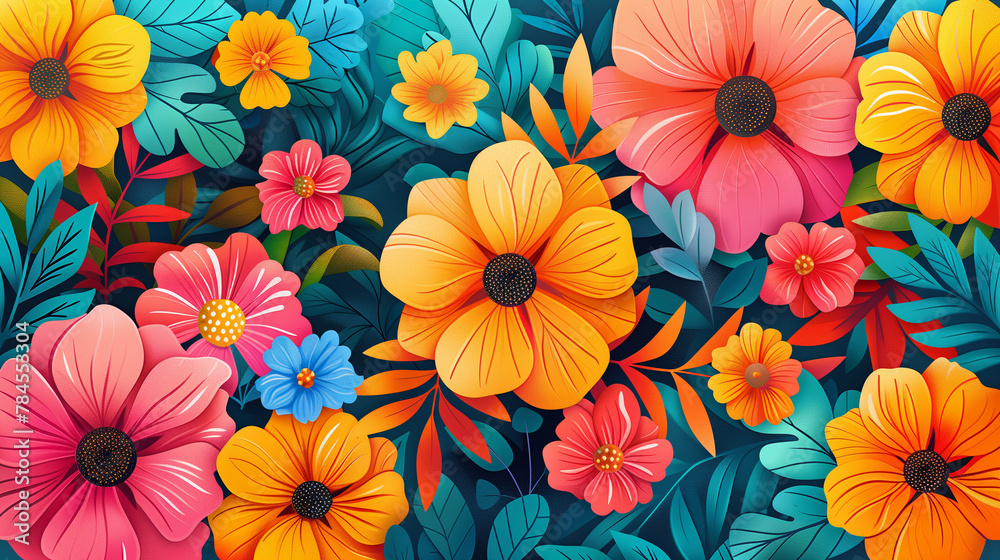 Blossoming Affection: Mother's Day Floral Banner Blossoming Affection: Mother's Day Floral Banner
