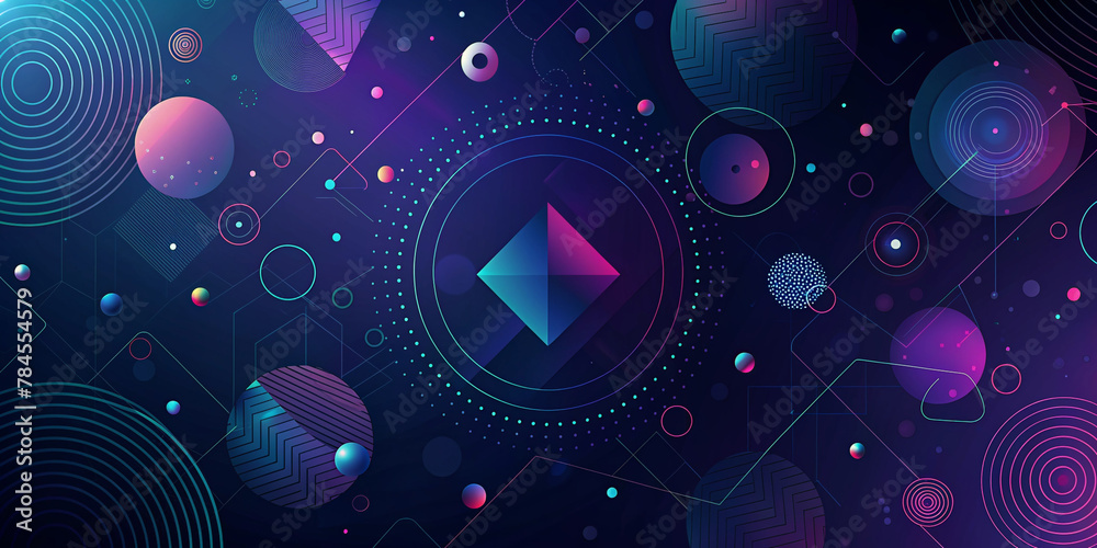 Multiple shape colorful abstract background Multiple shape colorful abstract background