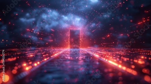 In a digital universe, a digital data center is a portal to a virtual reality. In a virtual world, a cyber door is a fantasy gateway to an imaginary world.