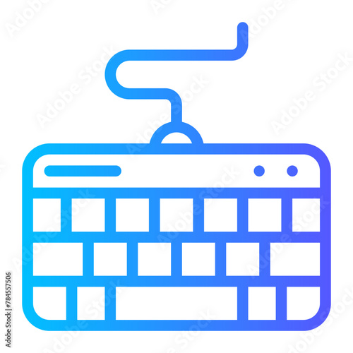 keyboard gradient icon
