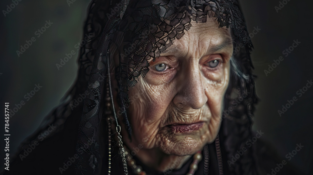 Aged Faith: Elderly Person with Rosary, Nurturing a Lifetime of Devotion. Aged Faith: Elderly Person with Rosary, Nurturing a Lifetime of Devotion.