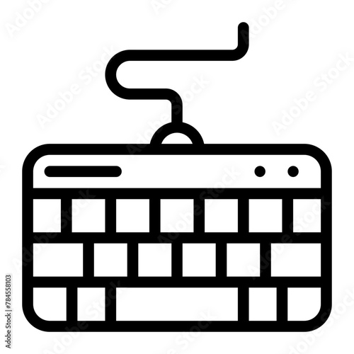 keyboard line icon