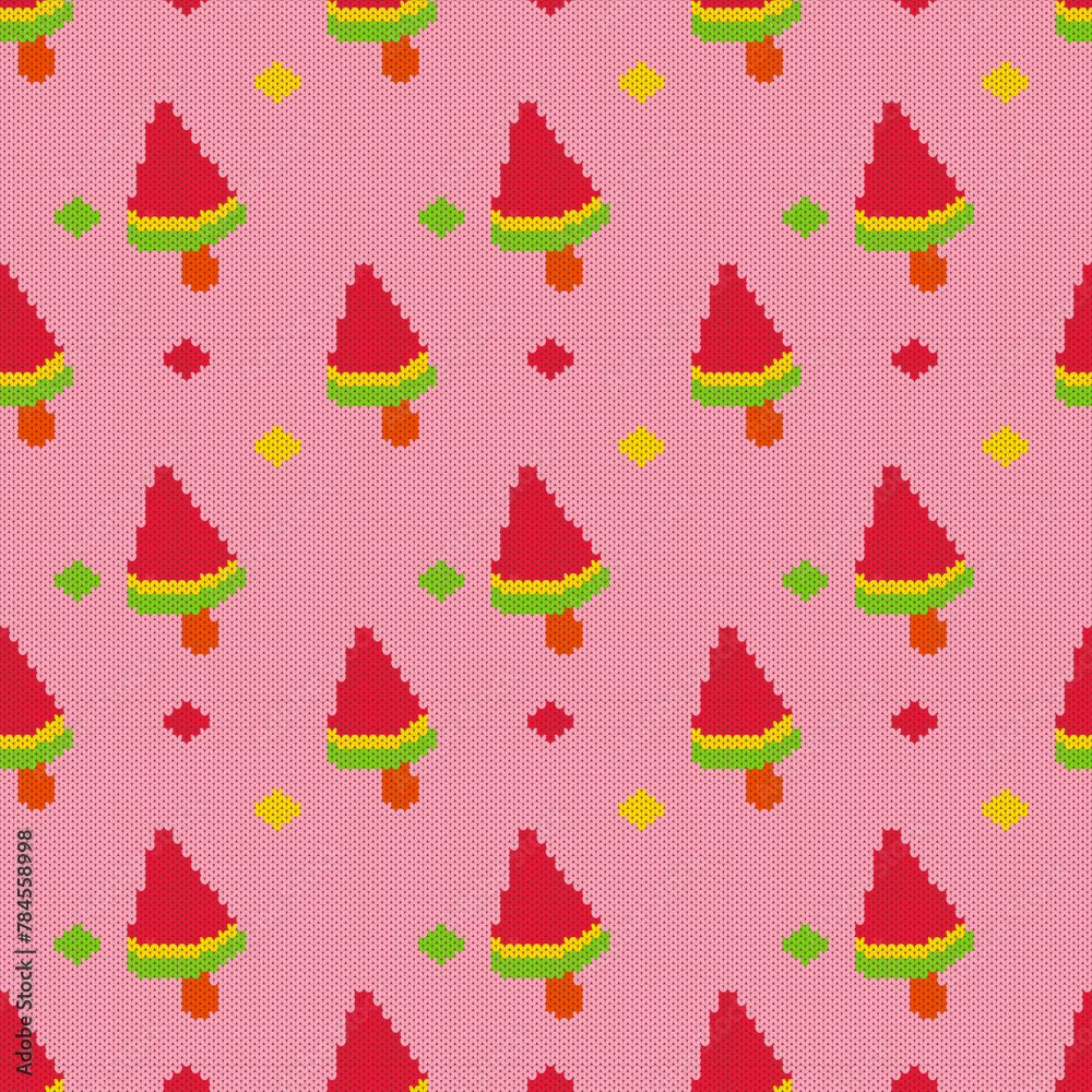 Knitted winter ice-cream pattern vector knitwear pattern on fabric.knitting charts, knit stitch patterns. for summer time such as ice-cream Knitted winter ice-cream pattern vector knitwear pattern on fabric.knitting charts, knit stitch patterns. for summer time such as ice-cream