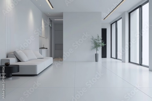 Interior of a modern minimalistic apartment © Vorda Berge