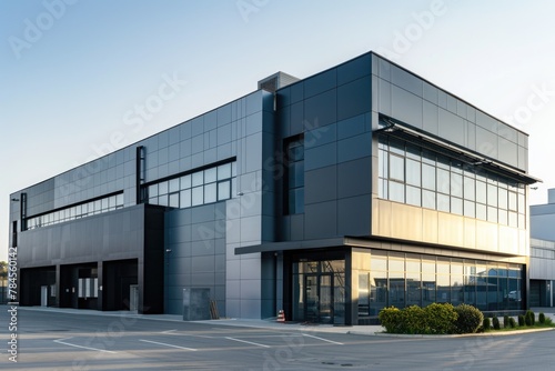 Exterior of a modern factory