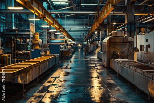 Interior of a manufacturing factory