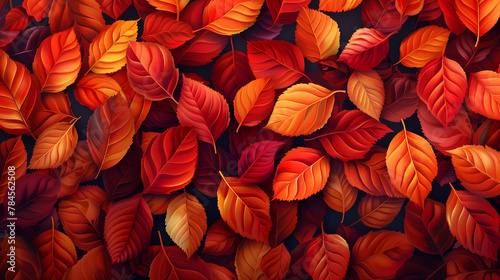 Autumn Aria: Seamless Leaf Fall Background