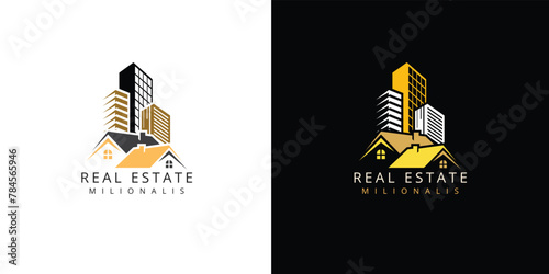 Real Estate Logo, house logo and building logo icon set .design template vector illustration. Print