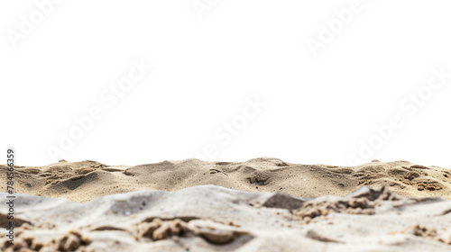 beach sand on a white background