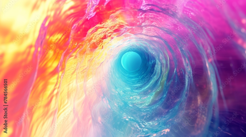 abstract colorful background with spiral effect, fractal image
