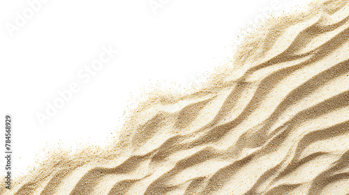 beach sand on a white background photo