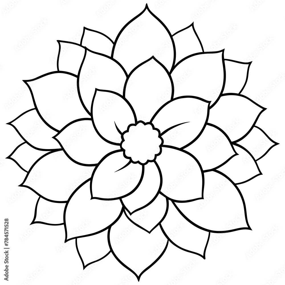    Flower vector illustration.

