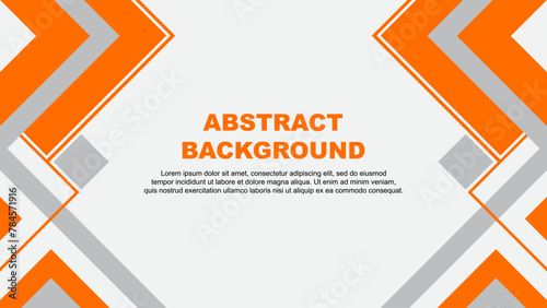 Abstract Background Design Template. Banner Wallpaper Vector Illustration. Orange Banner