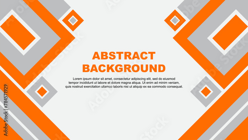 Abstract Background Design Template. Banner Wallpaper Vector Illustration. Orange Cartoon