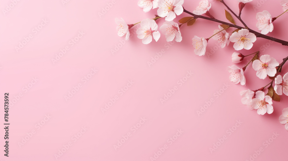 beautiful blossom flowers on background