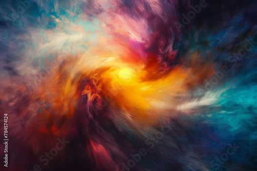 Wallpaper Mural Voyage through cosmos. Colorful abstract wallpaper texture Torontodigital.ca