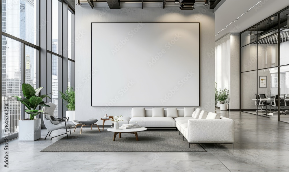 Clean Wall Background in Modern Corporate Environment Clean Wall Background in Modern Corporate Environment