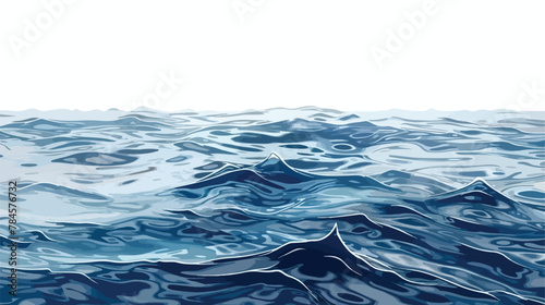 Water surface ripple background texture flat vector isolated