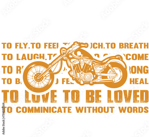 Motorcycle t-shirt label design with illustration
