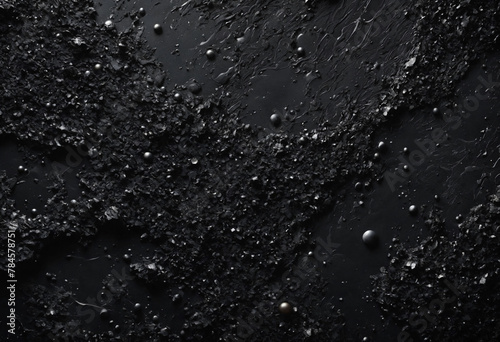 Abstract dark black texture with deep space tones, perfect for creating an atmospheric background or backdrop