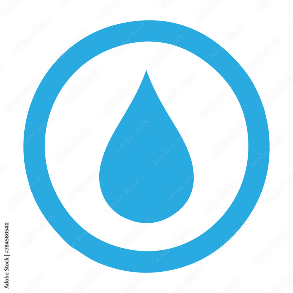 Fresh rain water droplet icon. Vector illustration. Fresh rain water droplet icon. Vector illustration.