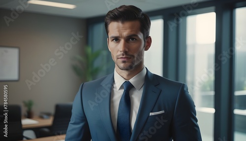 businessman, wearing suit working in office 