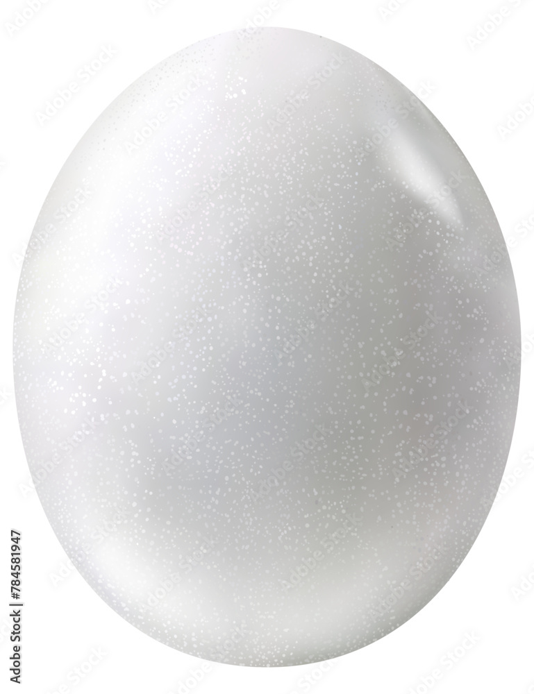 Photorealistic dove egg in the style of 3D realism. Vector illustration of dove egg isolated on white background Photorealistic dove egg in the style of 3D realism. Vector illustration of dove egg isolated on white background