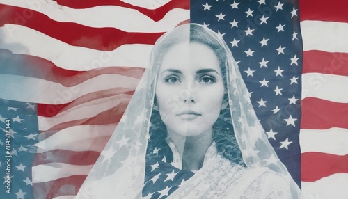 American Independence Day. independence of the USA. holidays in America. the flag of the USA. statue of liberty. American freedom. The American Dream photo