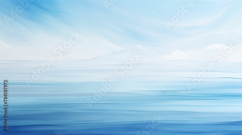 Tranquil Arctic Sea, Serene Blue Ice Textures, Calm Frozen Landscape
