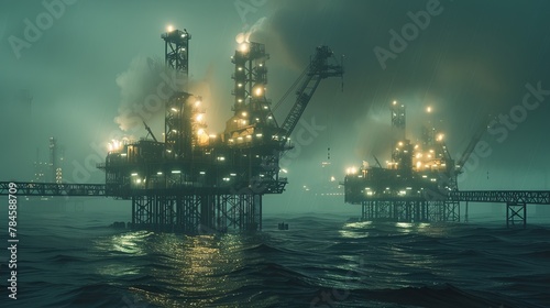 Oil and gas extraction facilities in the North Sea