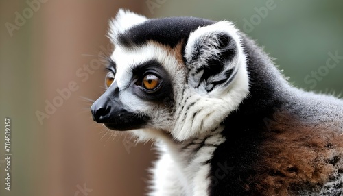 A Lemur With Its Head Tilted Listening Intently T © Rima