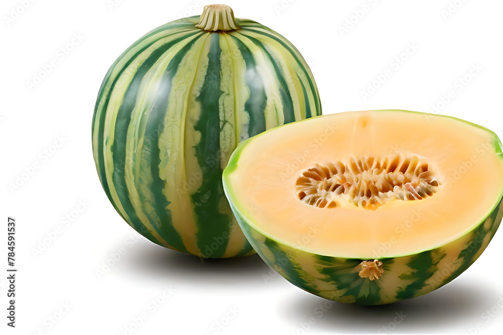 Canary Melon on a white background
Canary Melon on a white background