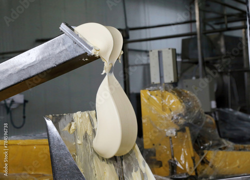 Industrial dough processing at a manufacturing facility