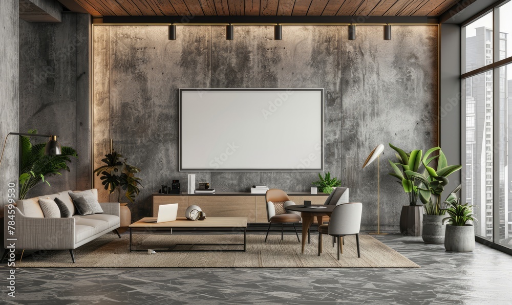 Clean Wall Background in Modern Corporate Environment Clean Wall Background in Modern Corporate Environment