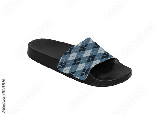  black slide in slipper isolated on white background