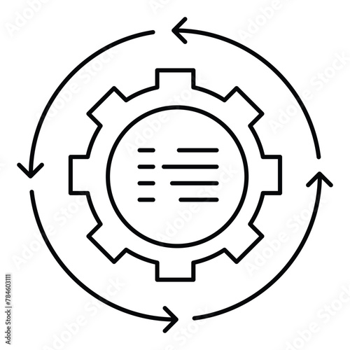 terative Prompting Strategies. Enhancing AI Learning Through Sequential Prompt Refinement. Vector Icon.