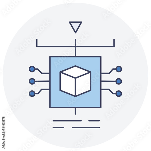 One shot Learning Model Development. Creating Resilient AI Models with Limited Data Instances. Vector Editable Stroke Icon.