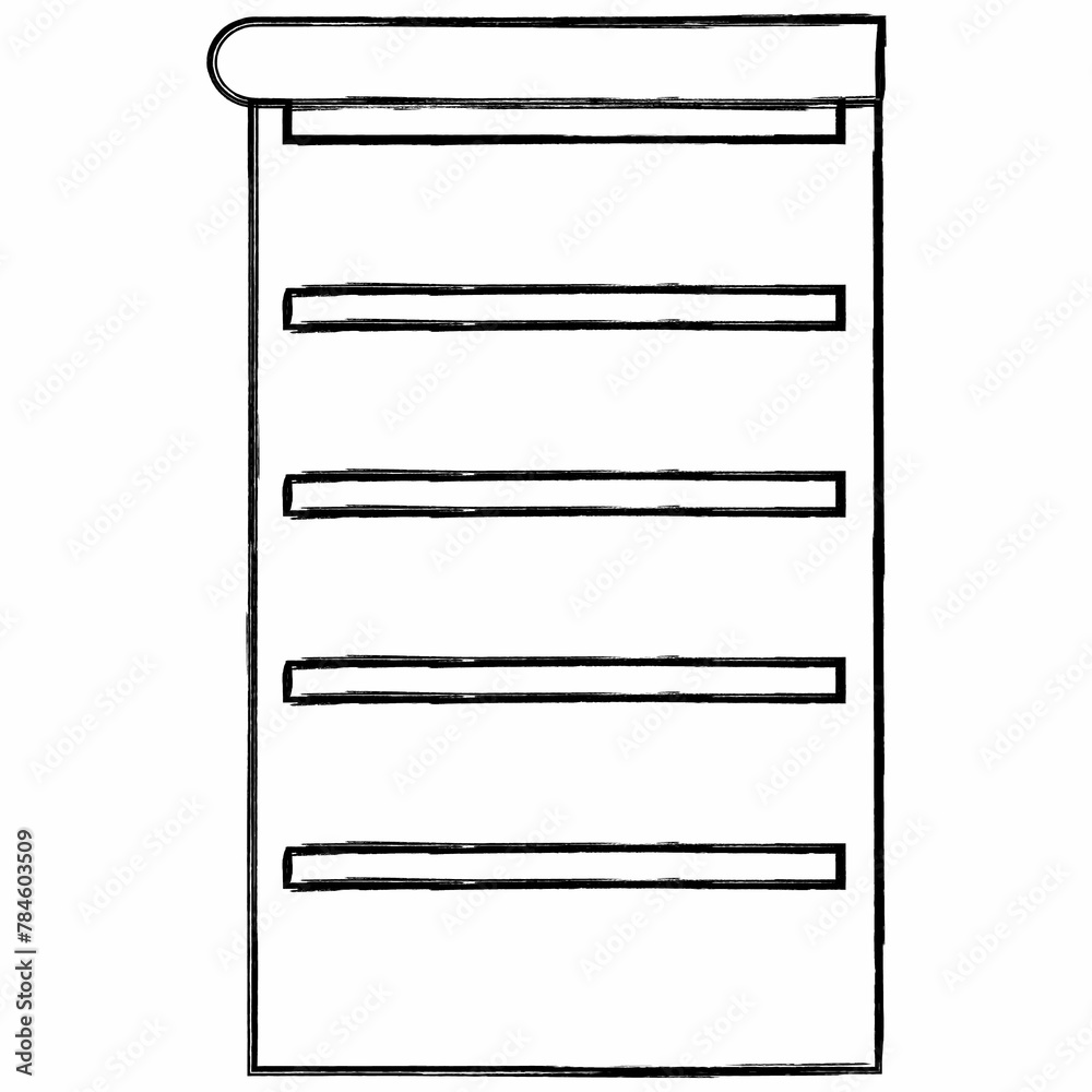 Shelf for books and various materials. Shelf for books and various materials.