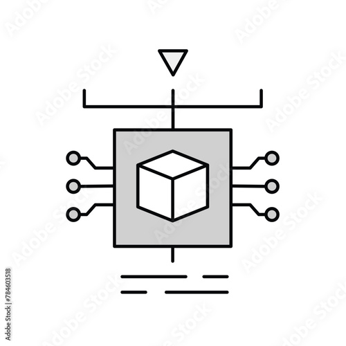 One shot Learning Model Development. Creating Resilient AI Models with Limited Data Instances. Vector Editable Stroke Icon.