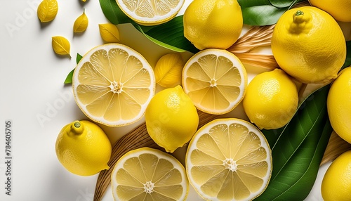  PLANO DE FUNDO DE MADEIRA COM FRUTAS CÍTRICAS NAS BORDAS LATERAIS PARA DIVULGAÇÃO DE PRODUTOS photo