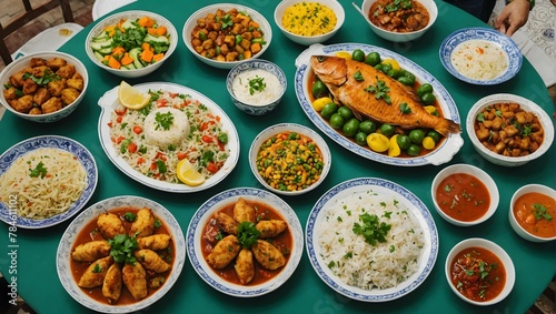 Eid-dishes-meal-in-the-white-fishes-dishes