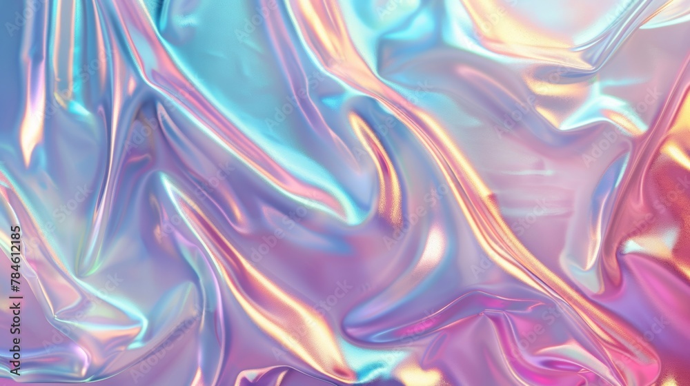 Obraz premium Close up view of shiny material