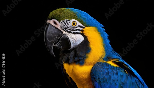 Blue and Yellow Macaw 
Close up
Amazing colors
Background
Concept
