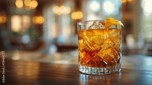 Close Up of Drink on Table