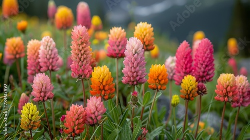 Flowers Scattered Across the Grass