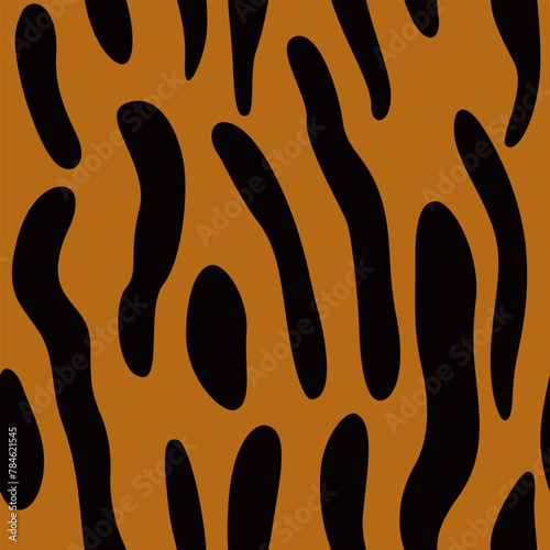 Seamless animal pattern fur mammal of skin, printable background camouflage exotic © Little J