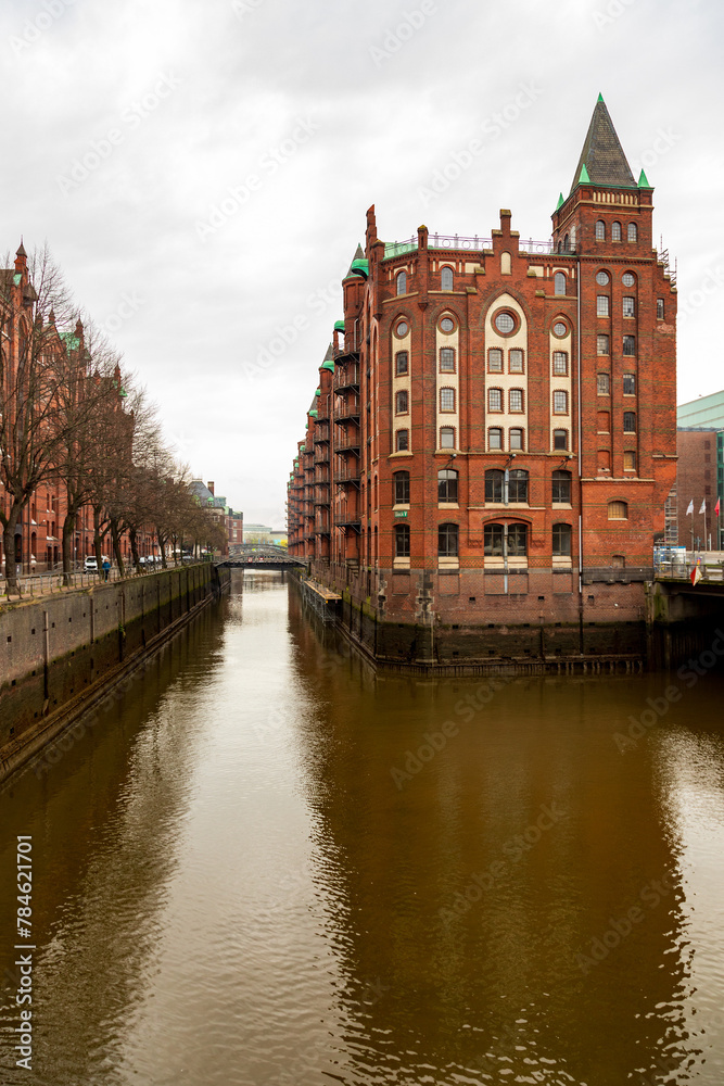 Portrait shot of Hamburg Speicherstadt Warehouse District