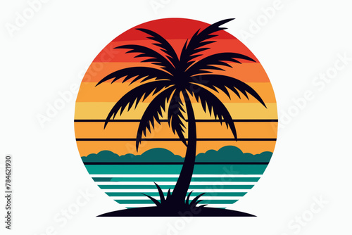 summer t-shirt design vector illustration