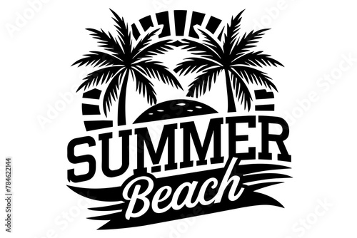 summer t-shirt design vector illustration 